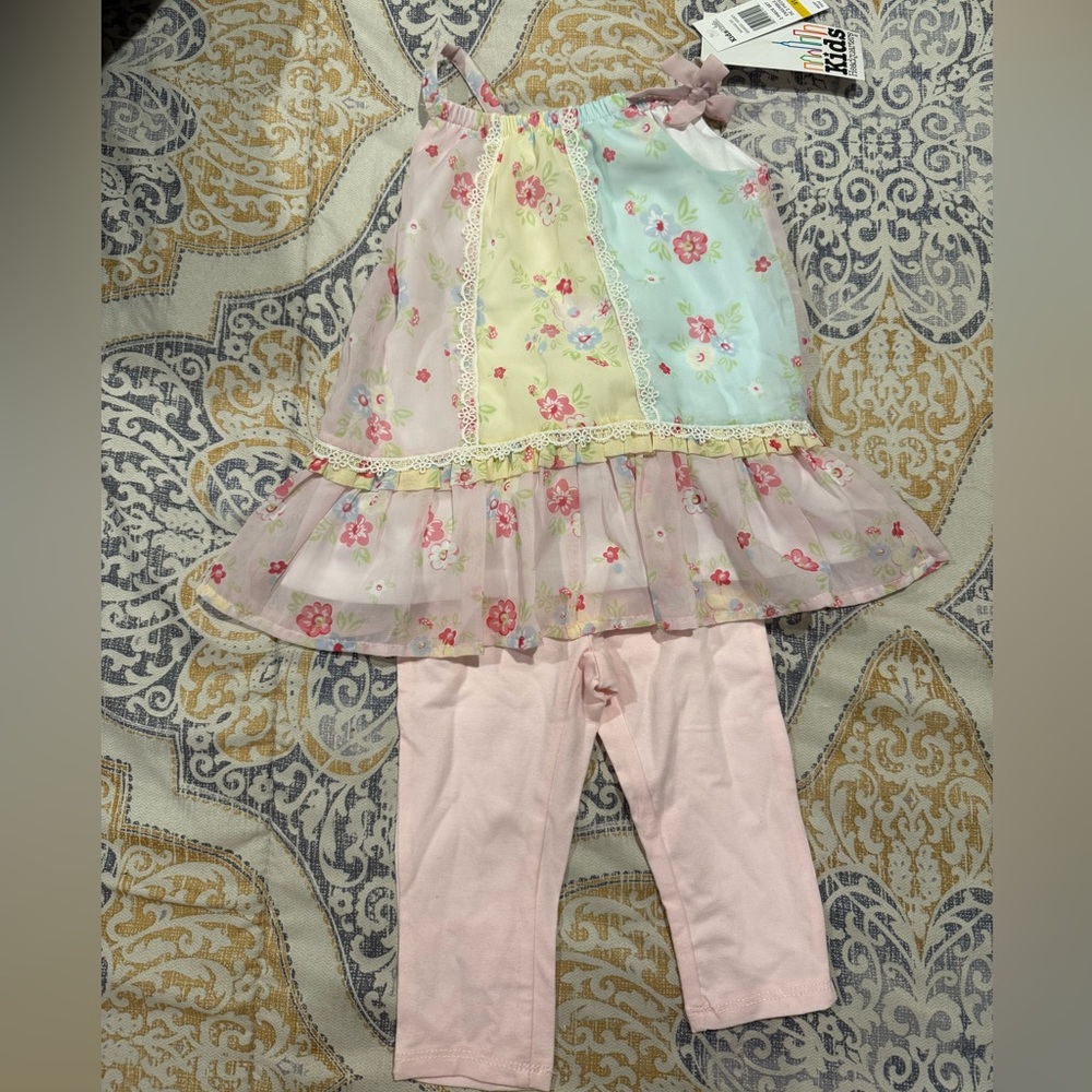 Kids Headquarters Pastel Floral Dress